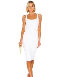 NWT Superdown Gail Tank Ribbed Dress White XS